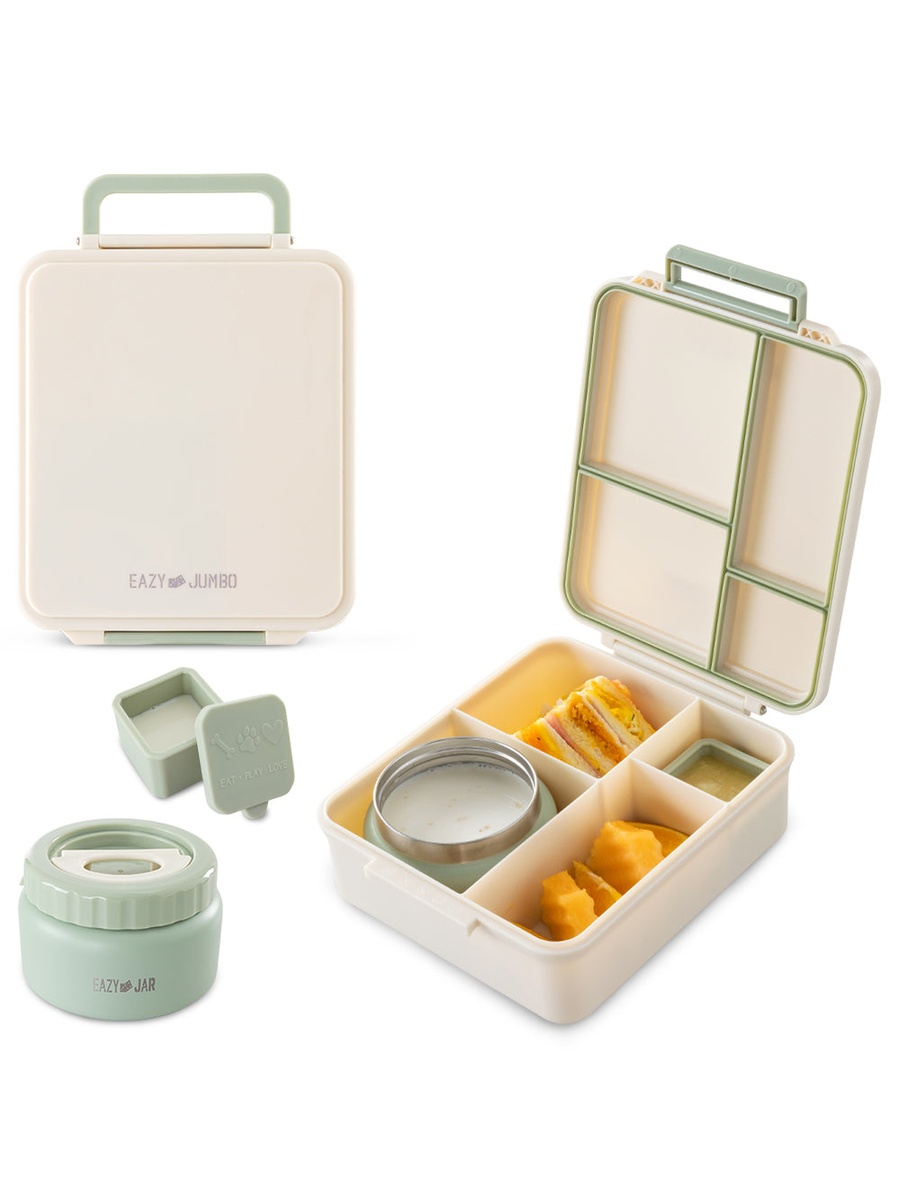 Jumbo Bento Lunch Box with Thermos and Dip Jar