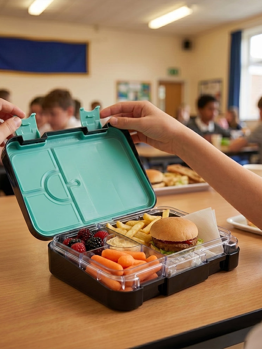 4 Compartment Leak Proof BPA Free Bento Lunch Box