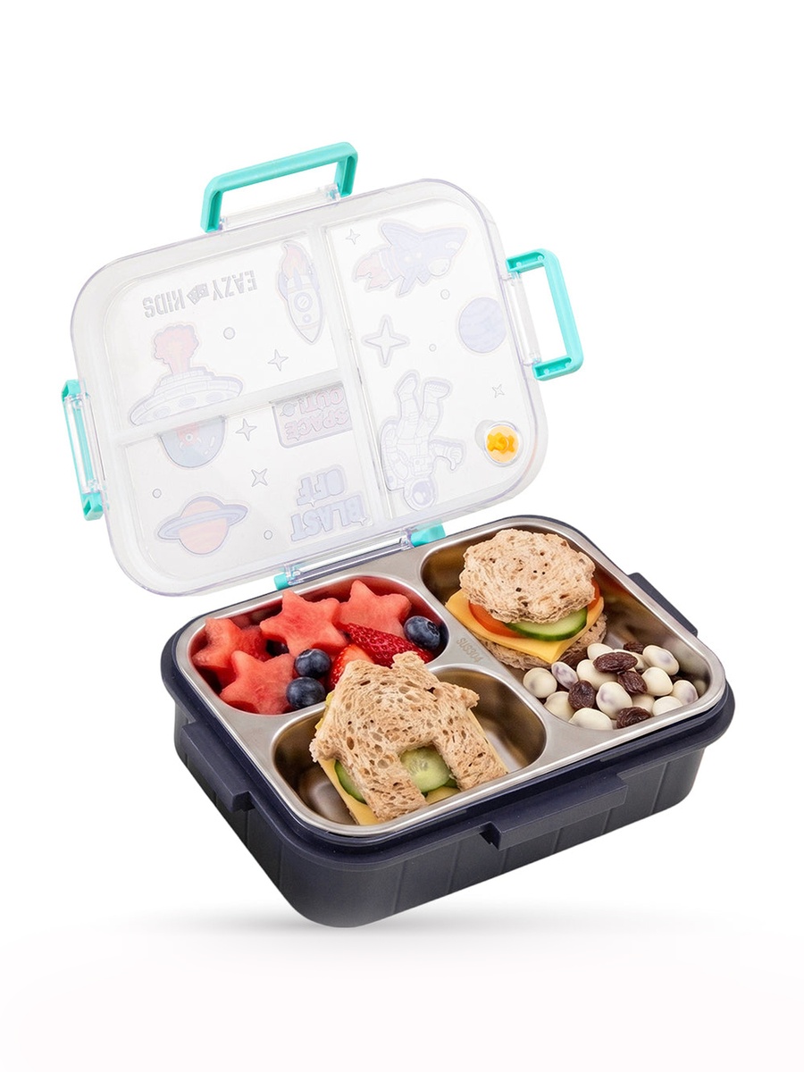 Stainless Steel Bento Lunch Box with Tritan Water Bottle - 850 ml