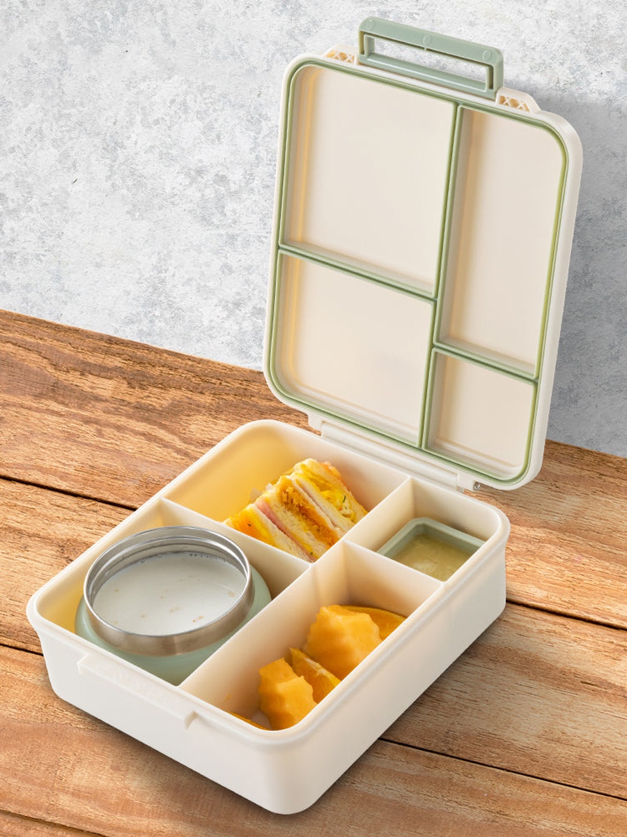 Jumbo Bento Lunch Box with Steel and Sause Jars Tritan Water Bottle - 850 ml