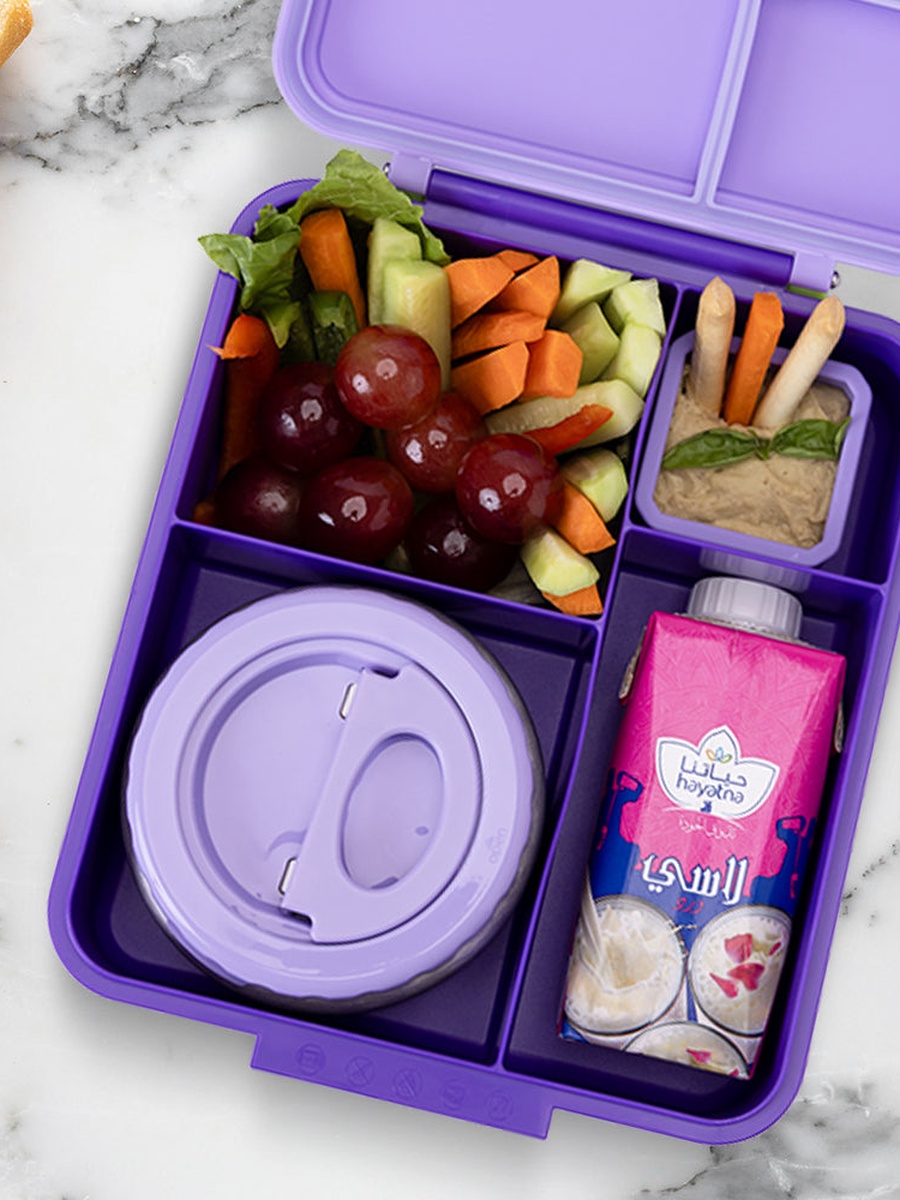 Jumbo Bento Lunch Box with Storage Jar and Tritan Water Bottle - 850 ml
