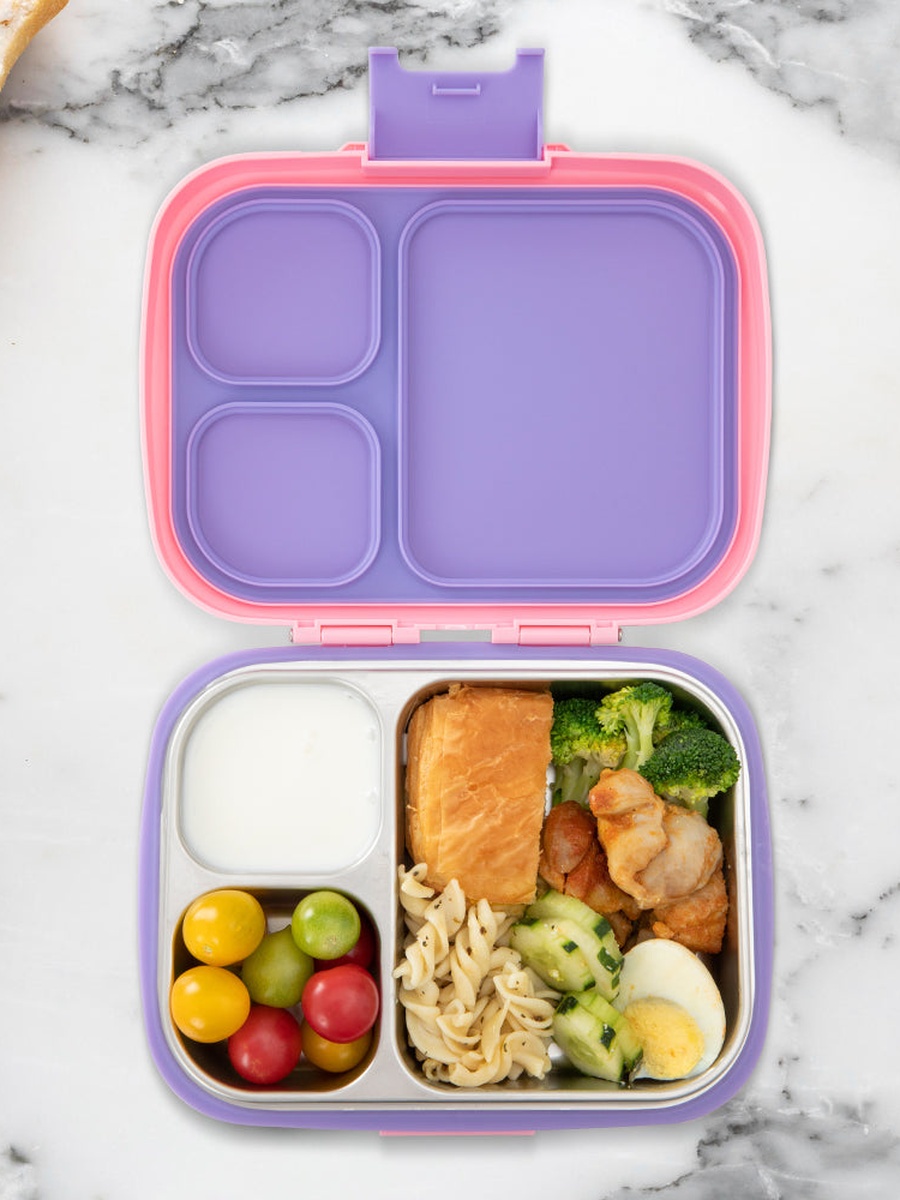 Premium Stainless Steel Lunch Box 710 ml with Stainless Steel Water Bottle - 445 ml