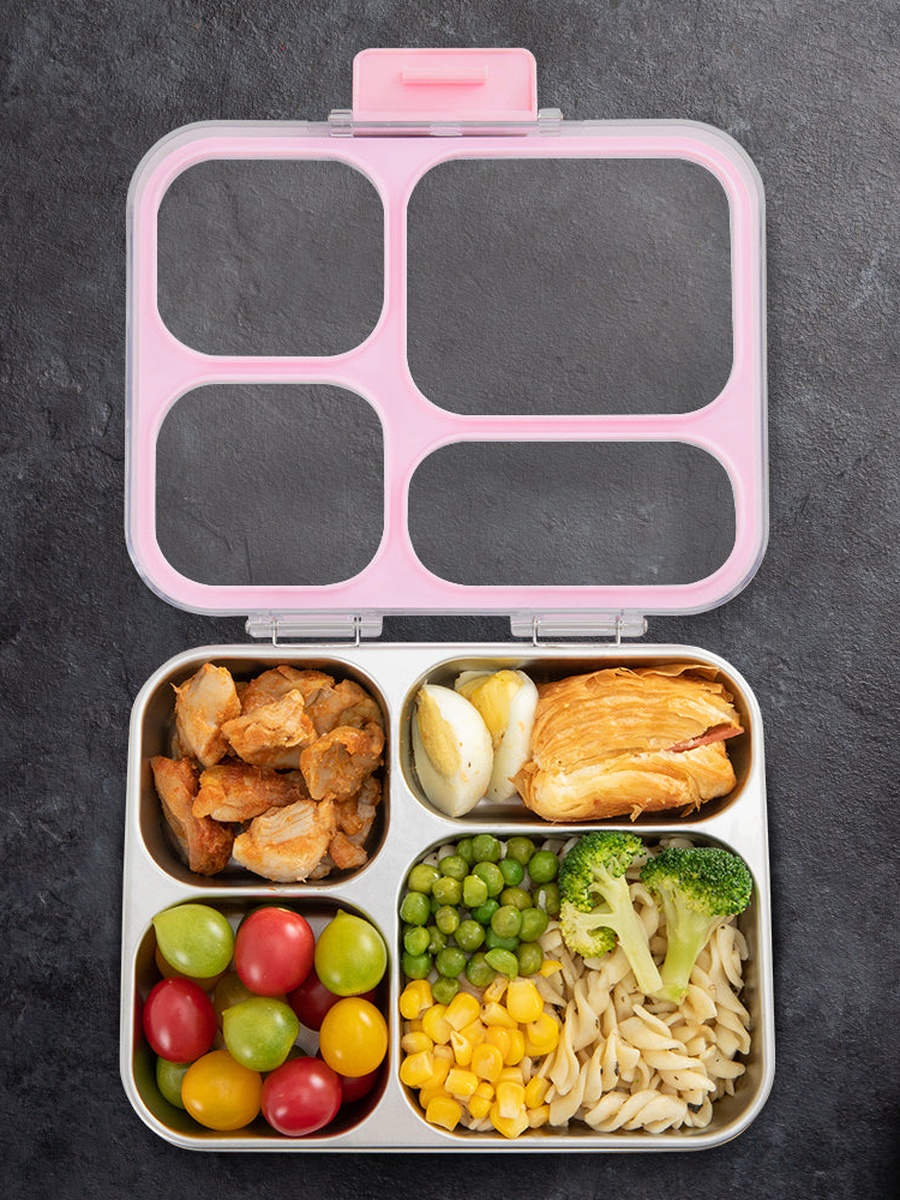 Stainless Steel Bento Lunch Box 945 ml with Stainless Steel Water Bottle - 710 ml