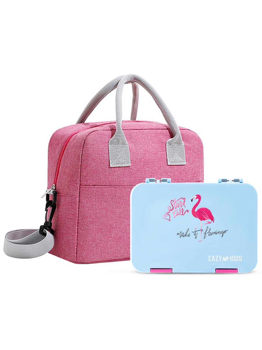 4 Compartment Bento Lunch Box with Insulated Lunch Bag