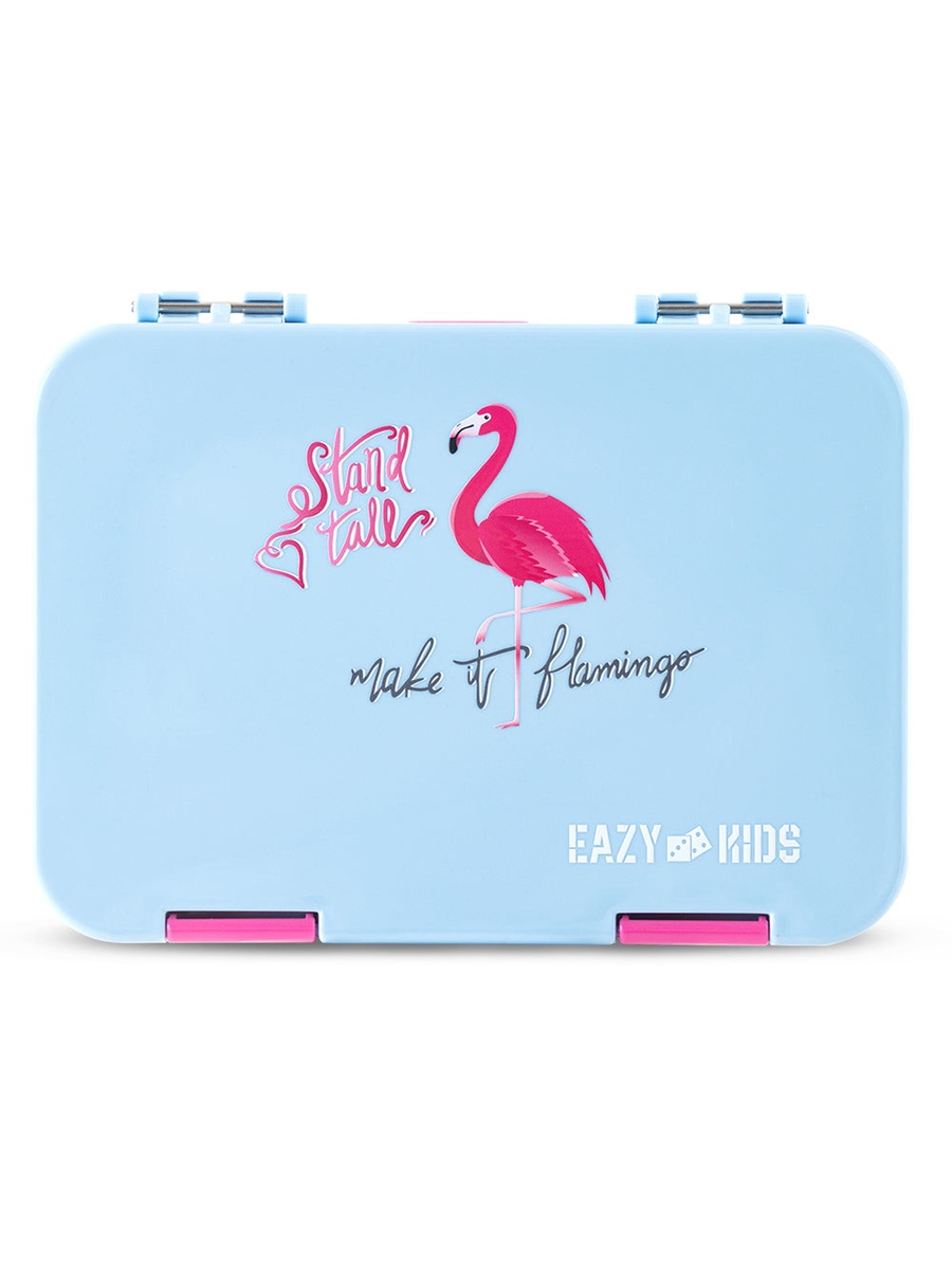 4 Compartment Bento Lunch Box with Insulated Lunch Bag and Water Bottle - 750 ml