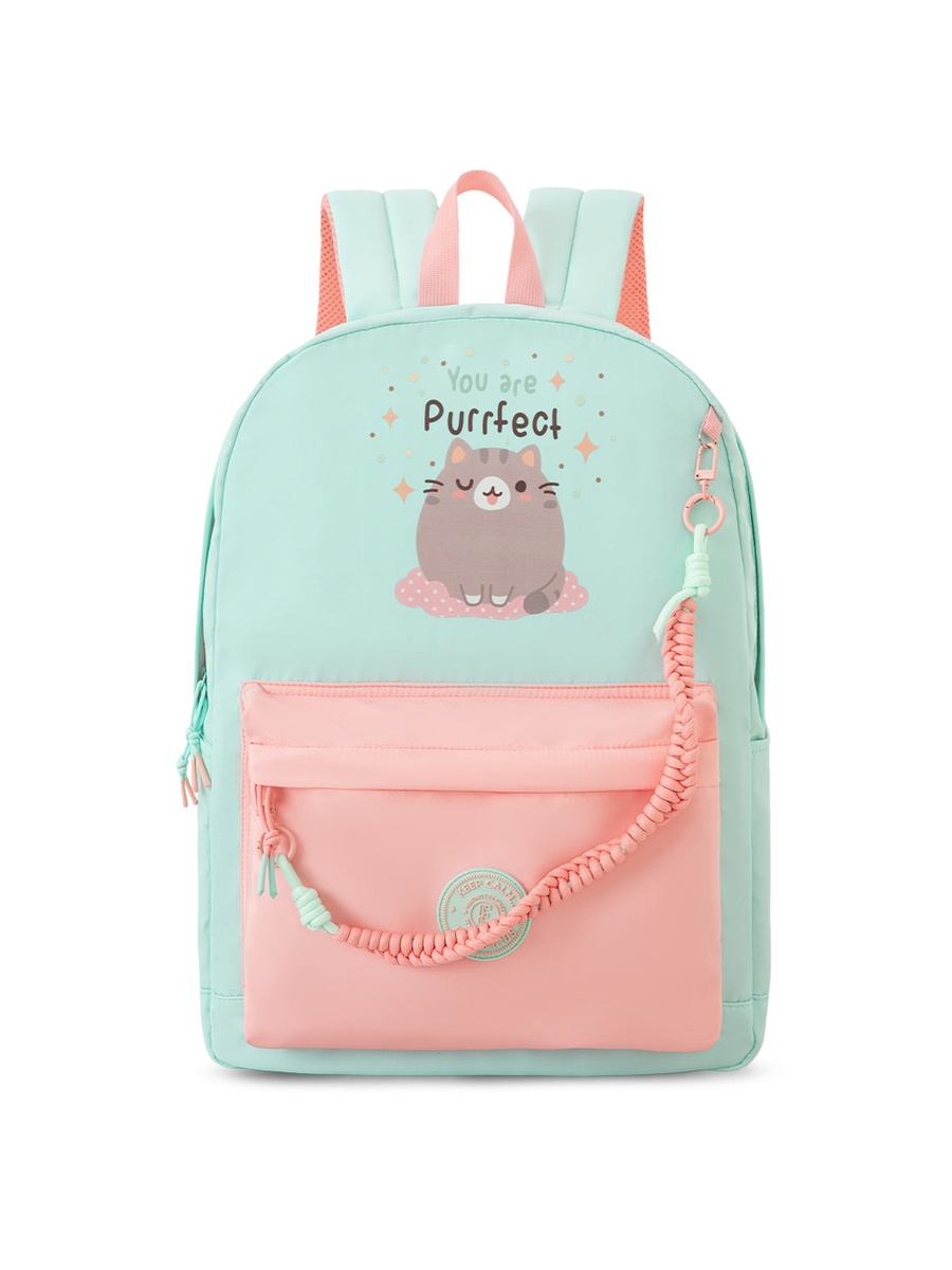 Trolley Compatible School Bag with Laptop Compartment - Purrfect Dreams - 16.5 Inch