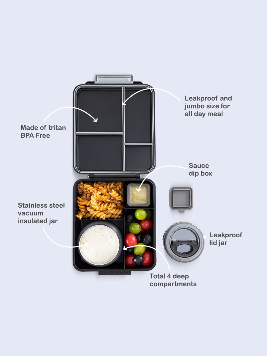 Insulated Lunch Bag with Jumbo Bento Lunch Box