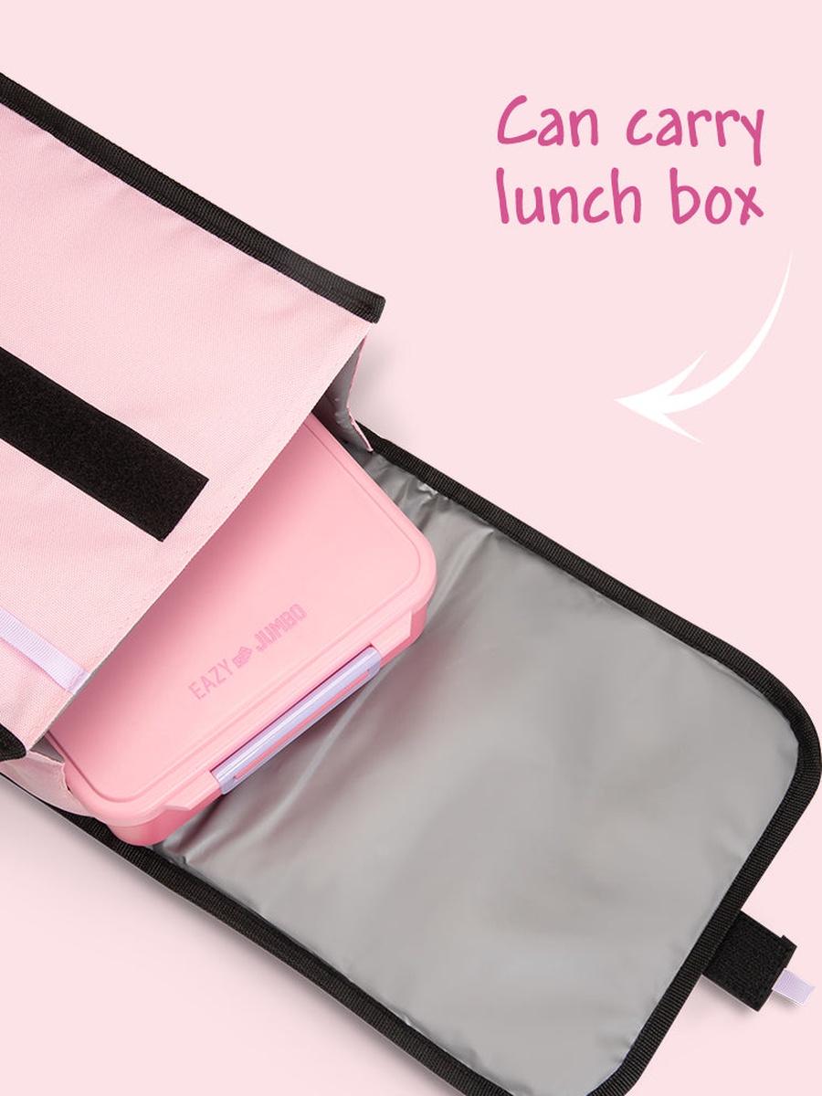 Insulated Lunch Bag with Storage Jar Jumbo Bento Lunch Box
