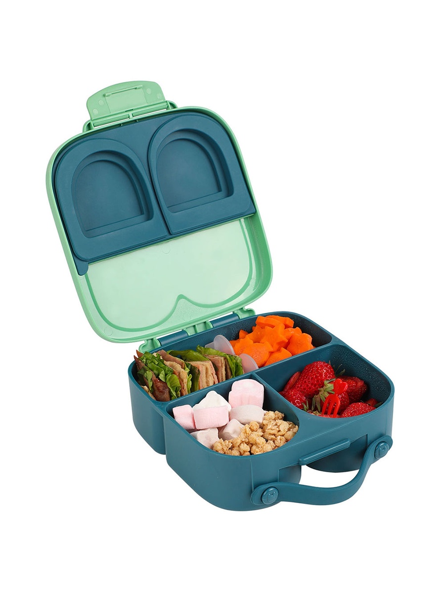 Bento Lunch Box with Handle - Green