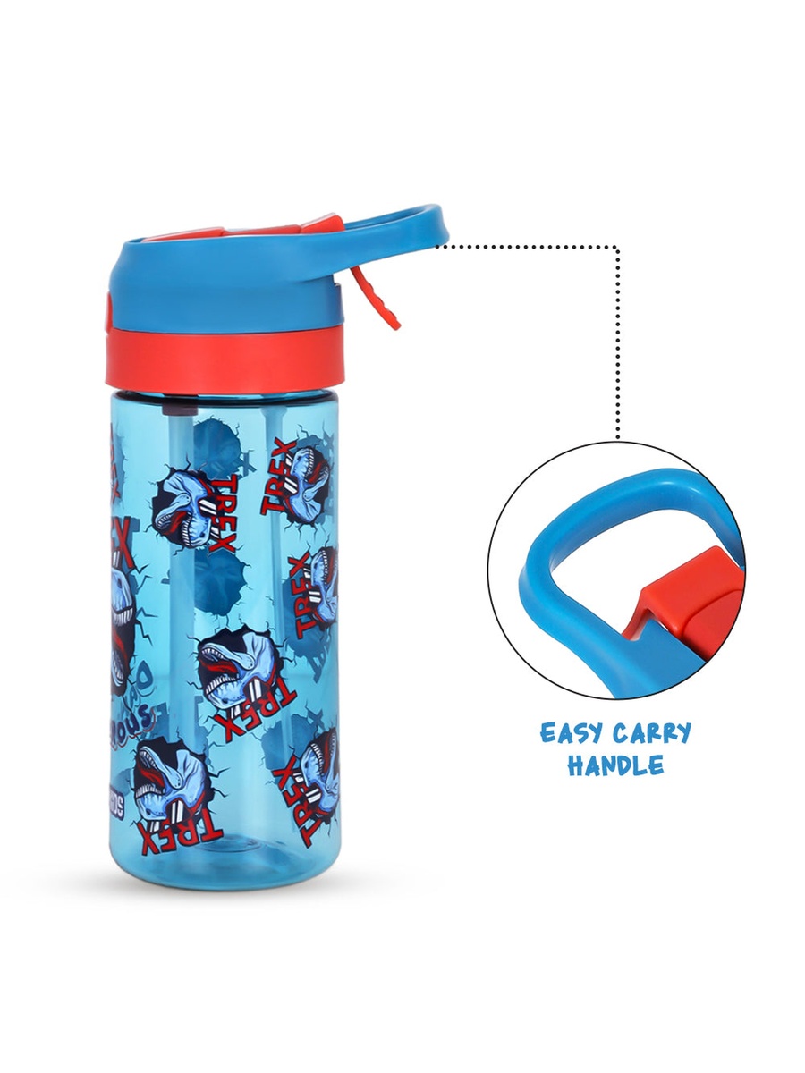 6 and 4 Convertible Bento Lunch Box with Tritan 420ml Water Bottle and Sandwich Cutter Set - TREX Blue