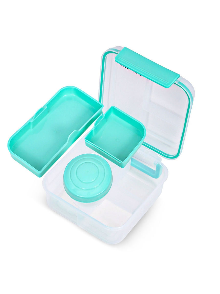 Convertible 1250ml Bento Lunch Box with 150ml Gravy Bowl - Green