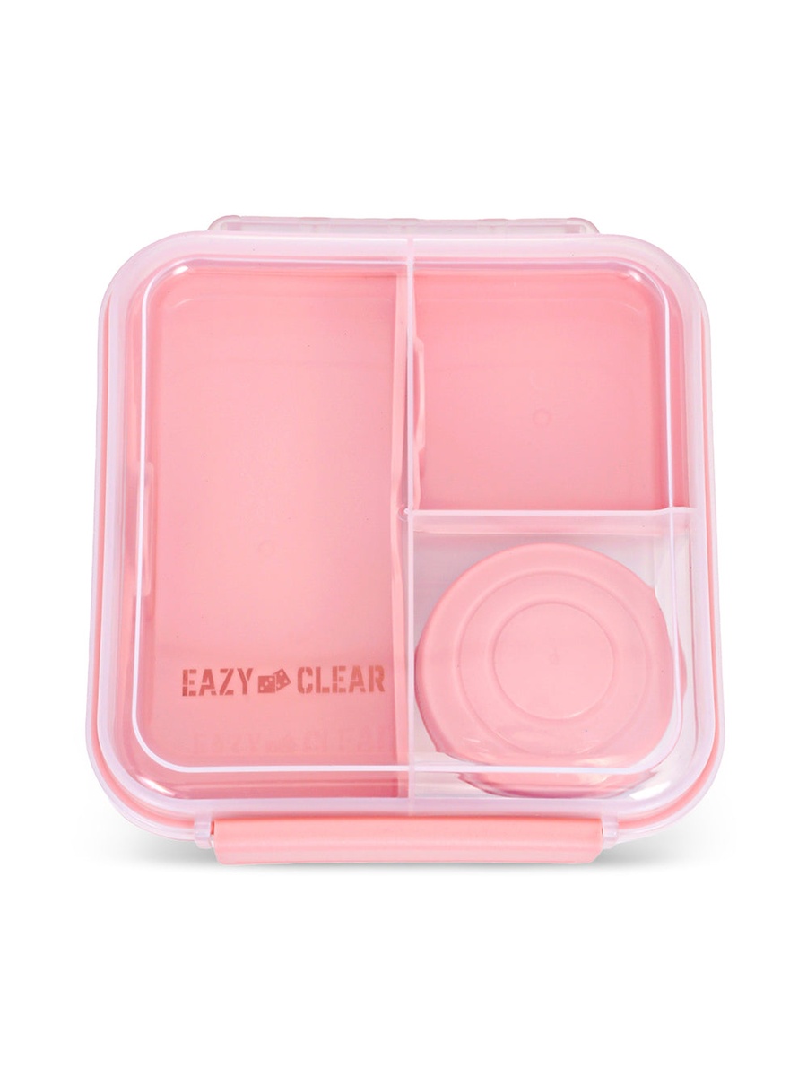 Convertible 1250ml Bento Lunch Box with 150ml Gravy Bowl - Pink