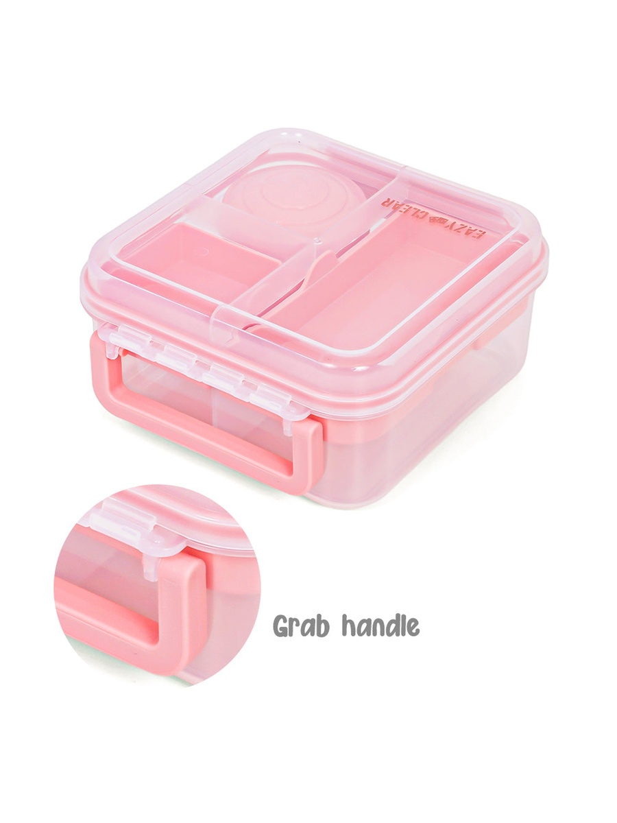 Convertible 1250ml Bento Lunch Box with 150ml Gravy Bowl - Pink
