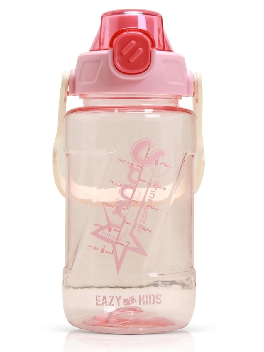 Kids 2-Compartment Bento Lunch Box with Water Bottle - Donut Pink