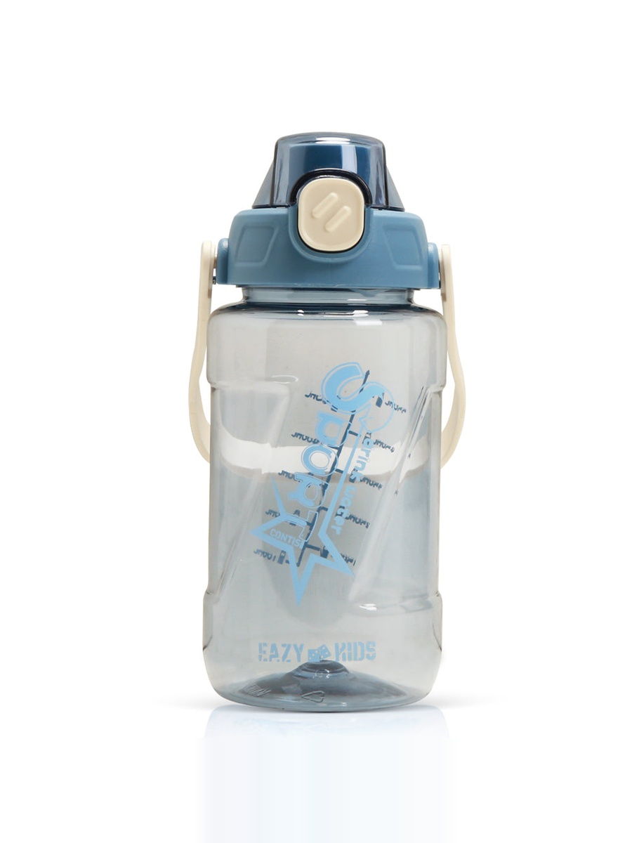 Kids Stainless Steel 3-Compartment Bento Lunch Box Water Bottle, Spoon and Fork Set - Blue