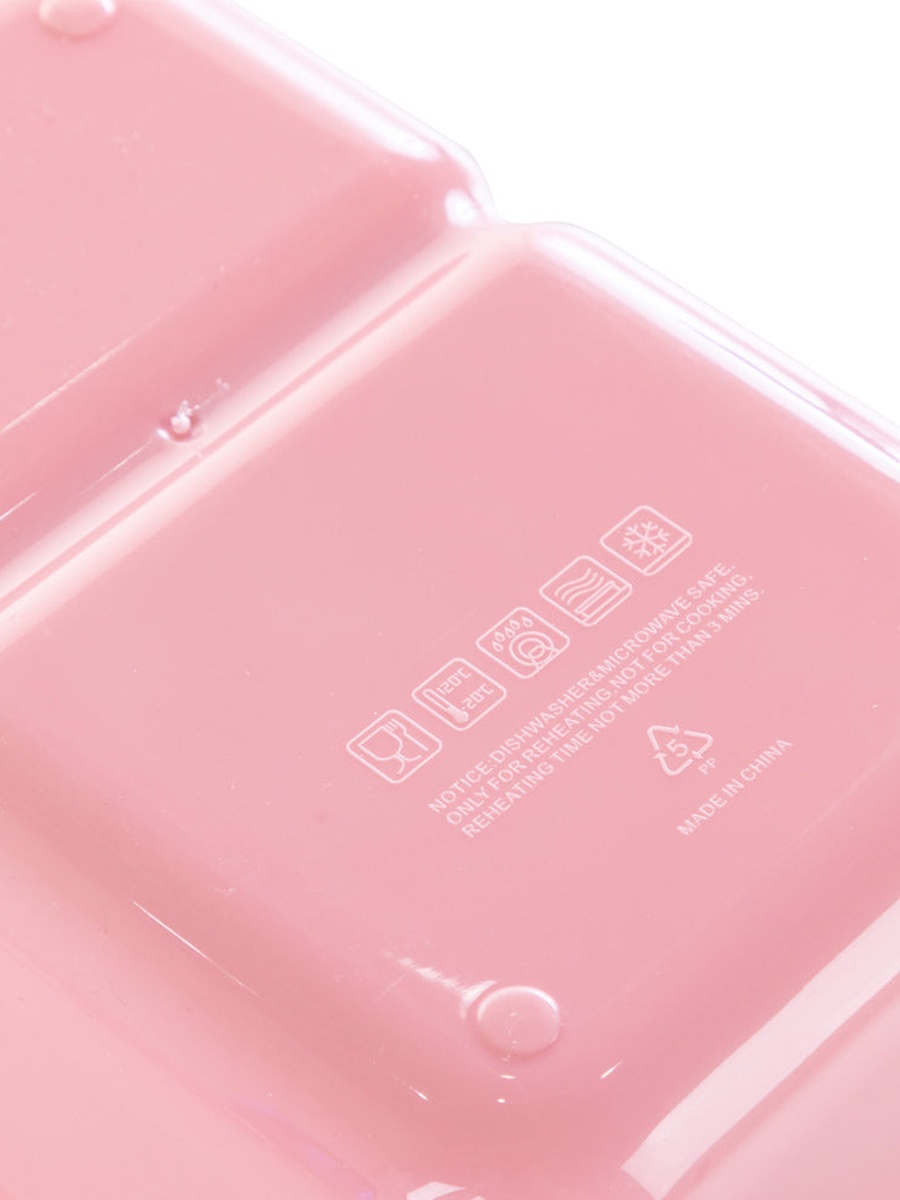 Kids 2-Compartment Bento Lunch Box - Donut Pink