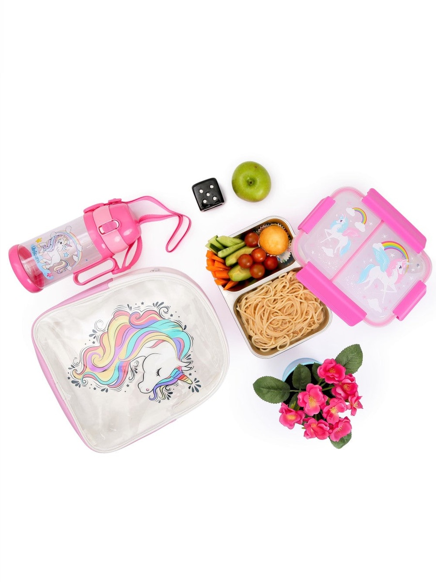 Steel Bento Insulated Lunch Box - Pink