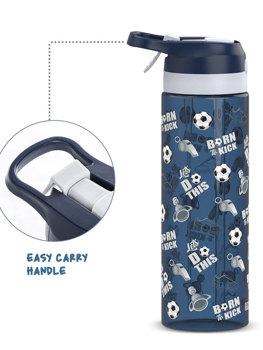 Football Tritan Water Bottle Spray 750ml - Blue