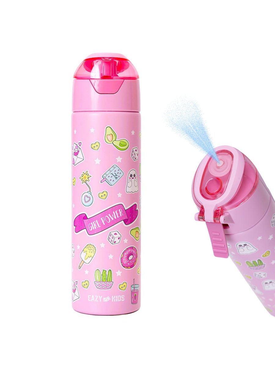 Insulated Steel Water Bottle Spray Pink - 640ml