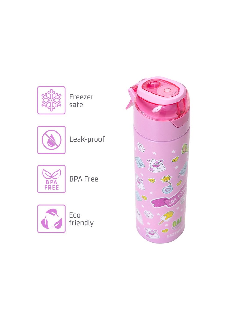 Insulated Steel Water Bottle Spray Pink - 640ml