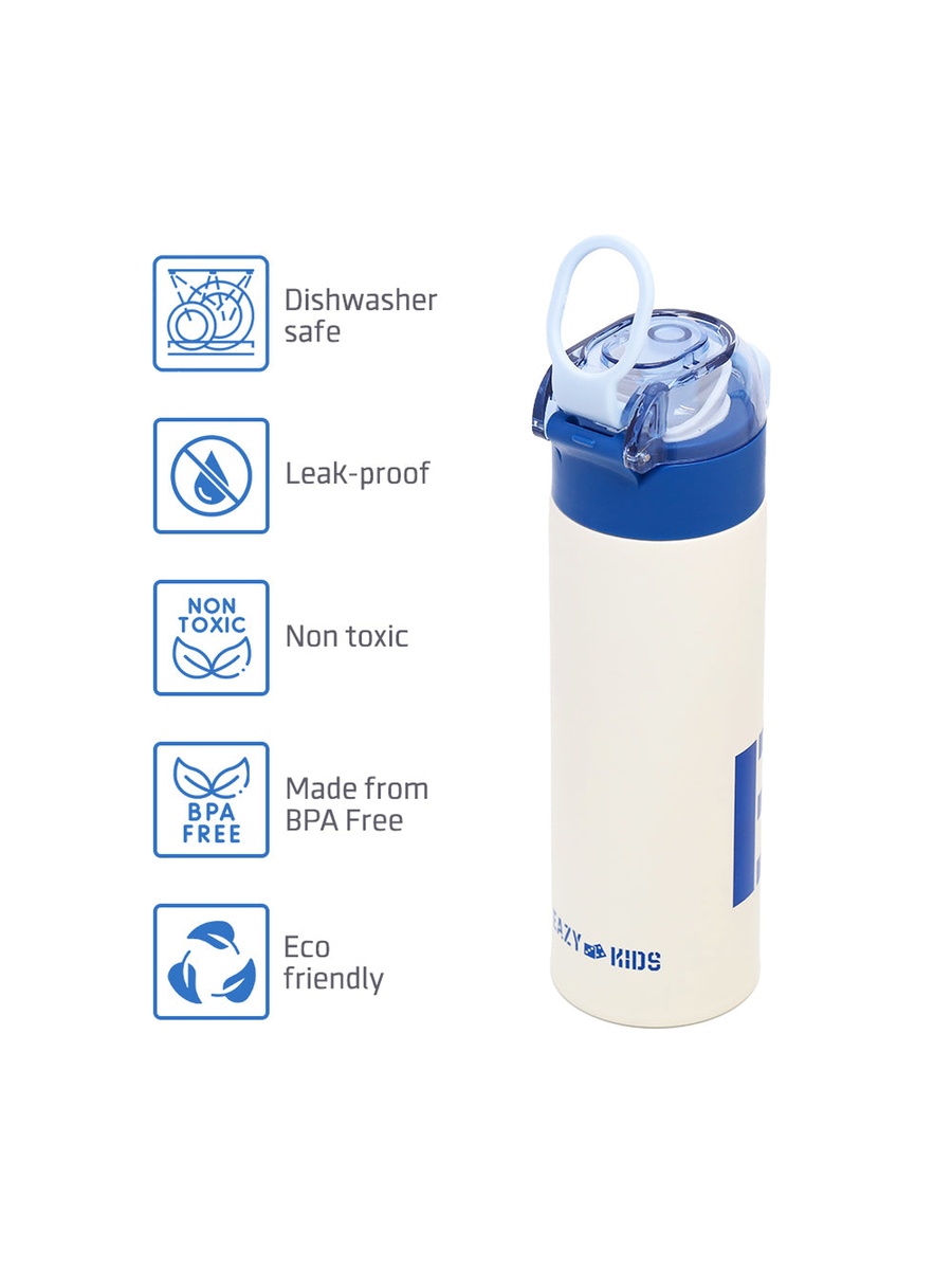 Insulated Travel Water Bottle - Blue, 550ml