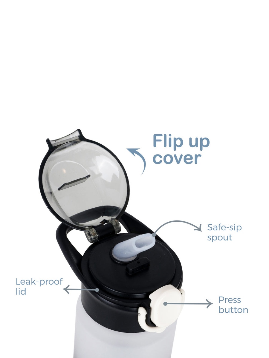 Water Bottle 500ml with Handle - Black