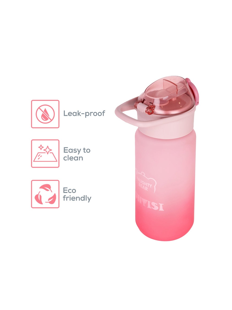 Water Bottle 500ml with Handle - Pink