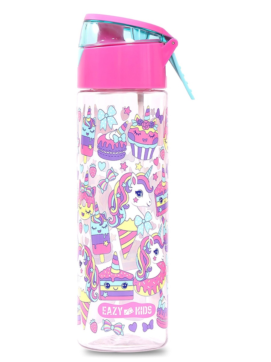 Tritan Water Bottle Spray, Unicorn Desert - Pink, 750ml