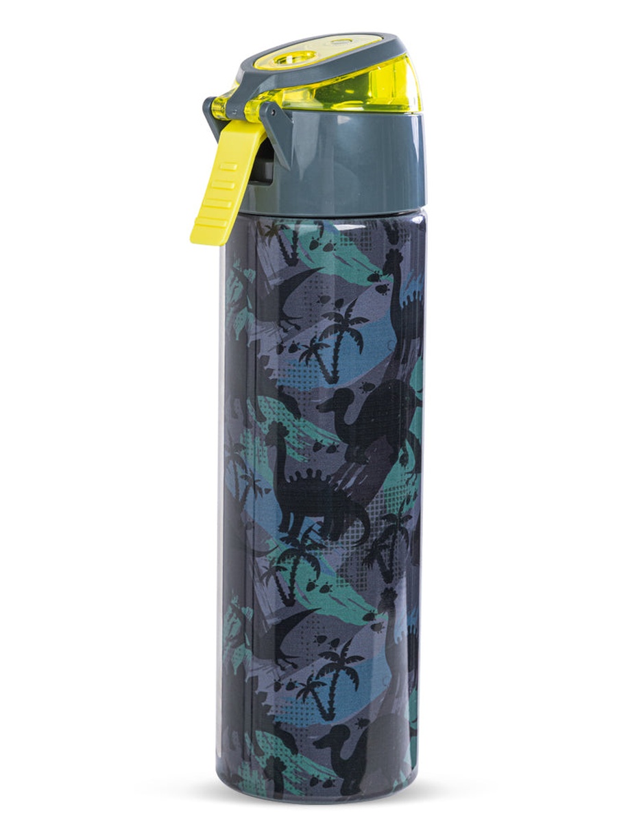 Insulated Stainless Steel Water Bottle Spray -T-Rex, 640ml Green
