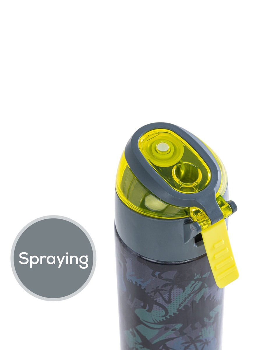 Insulated Stainless Steel Water Bottle Spray -T-Rex, 640ml Green