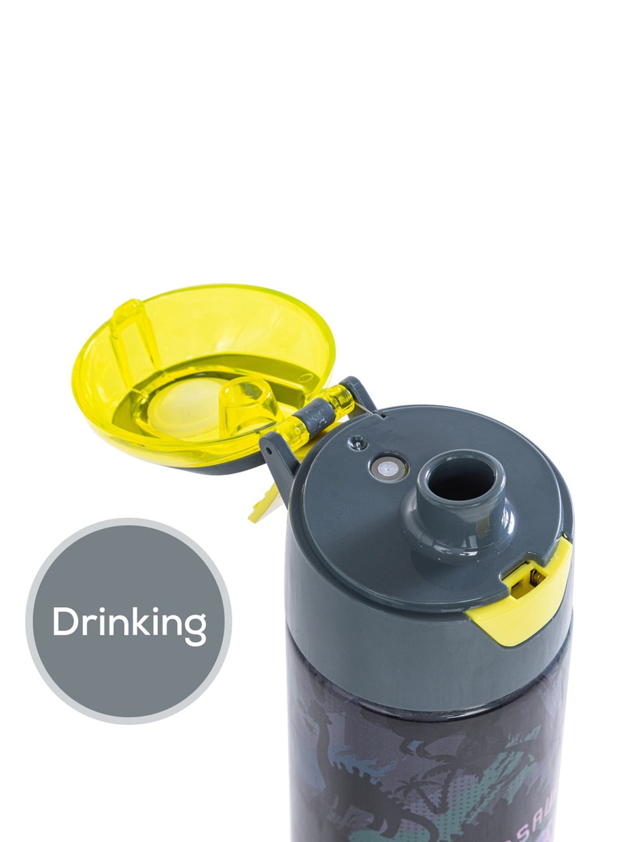 Insulated Stainless Steel Water Bottle Spray -T-Rex, 640ml Green