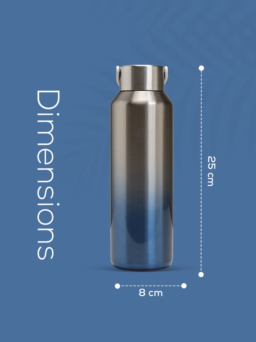 Stainless Steel Water Bottle, 710ml Silver