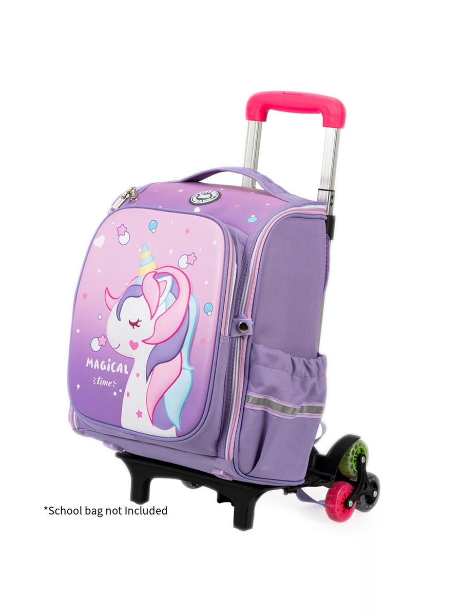 Kids Universal School Bag Trolley - Pink