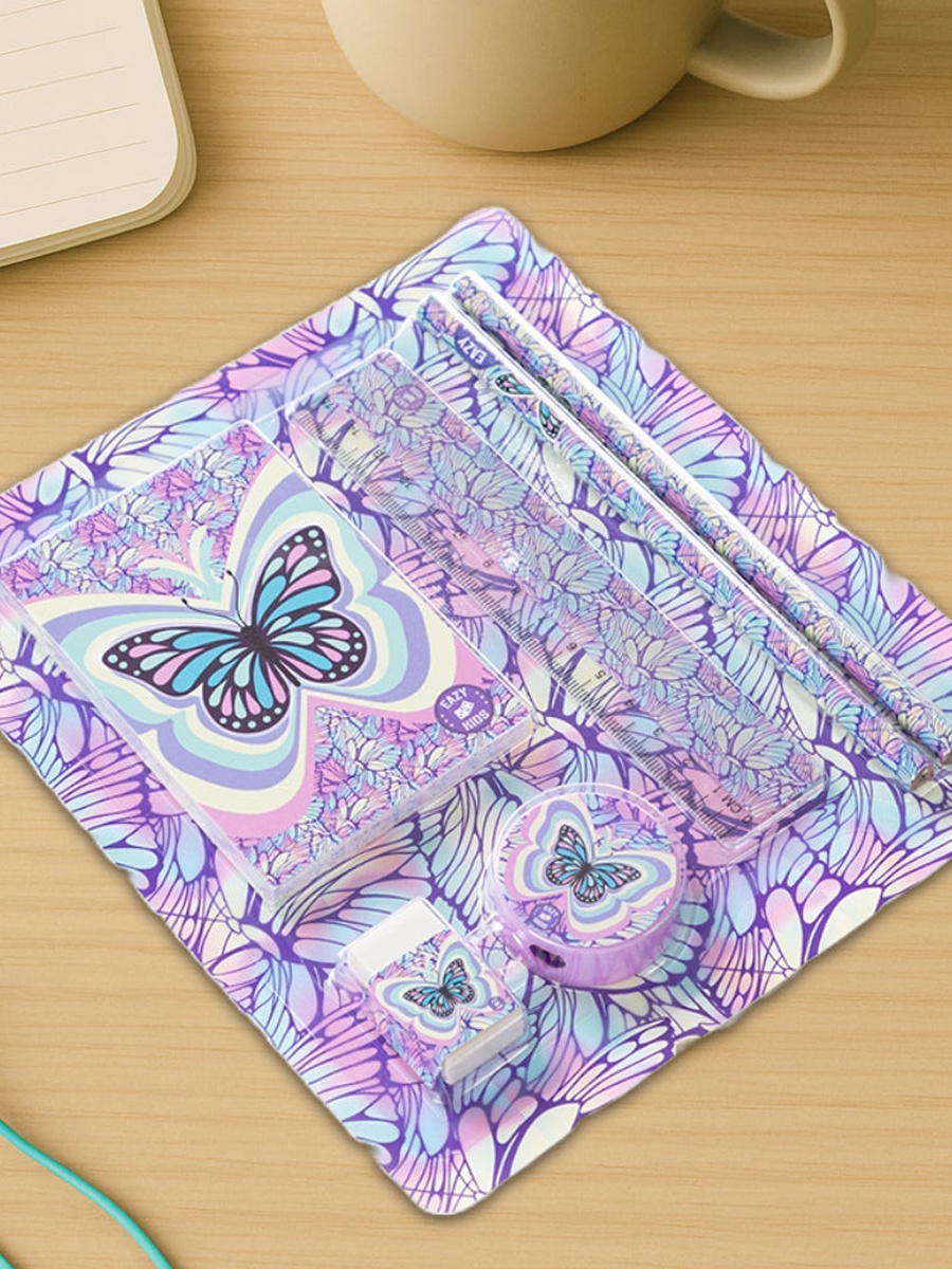 Stationary Set - Butterfly Purple