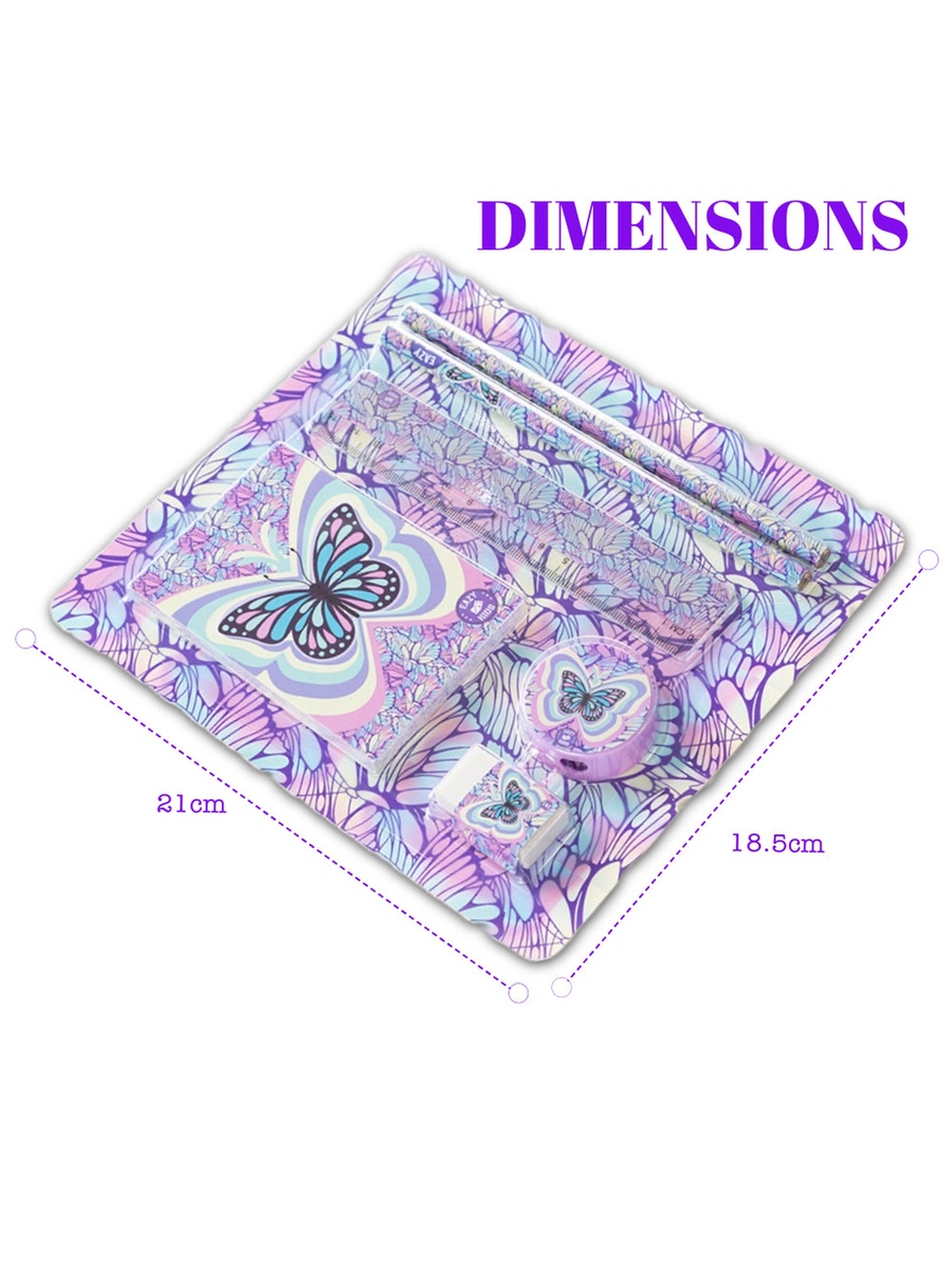 Stationary Set - Butterfly Purple