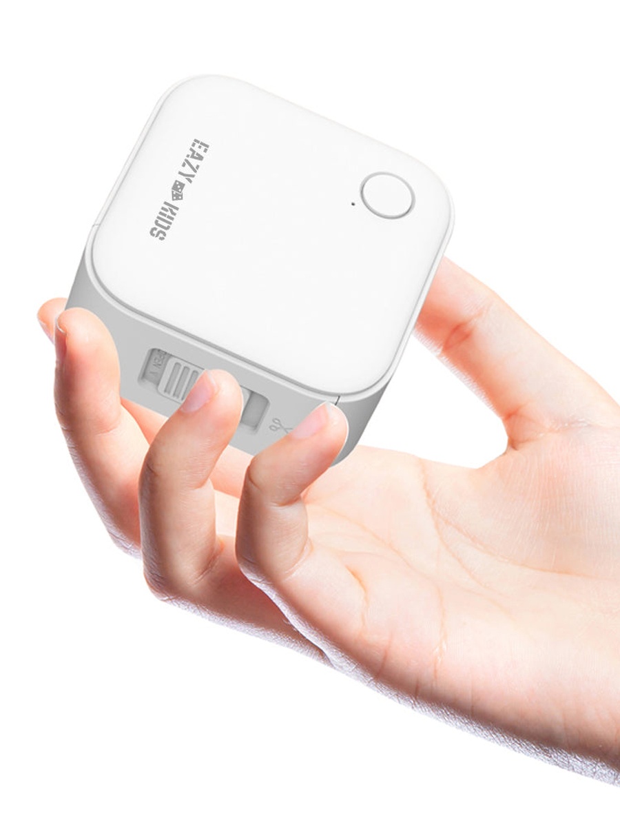 Mini Label Maker Printer with 180 Labels Roll, White