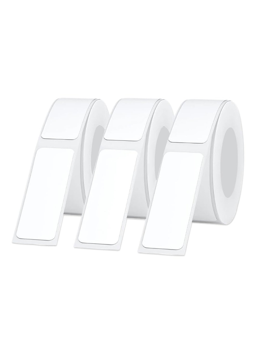 Set of 3 - Mini Label Maker Printer Rolls, White