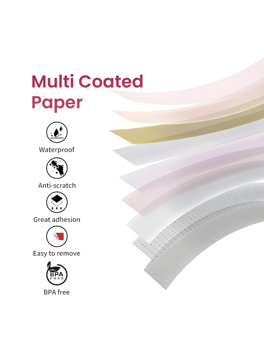Set of 3 - Mini Label Maker Printer Rolls, White