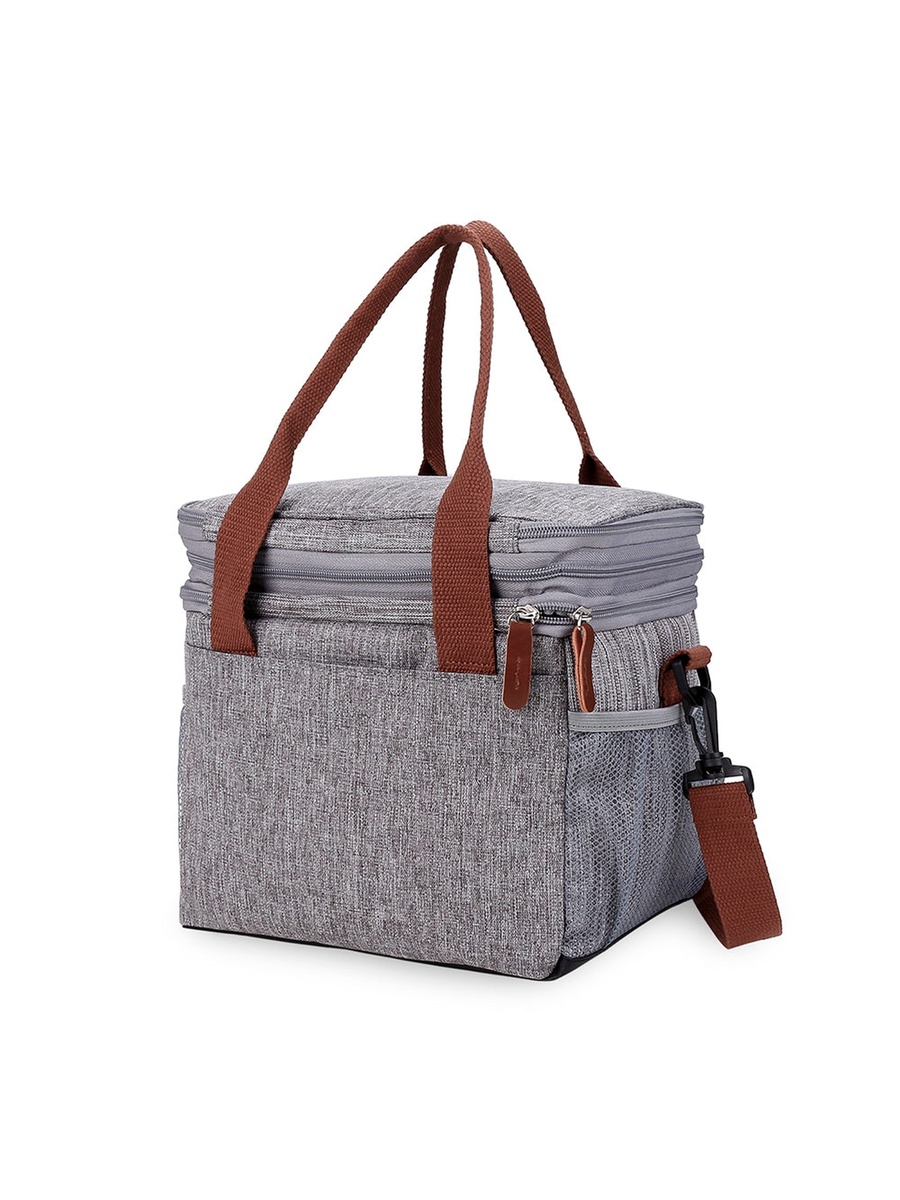 Insulated Lunch/Bottle Bag - Grey