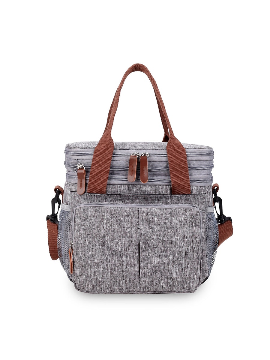Insulated Lunch/Bottle Bag - Grey