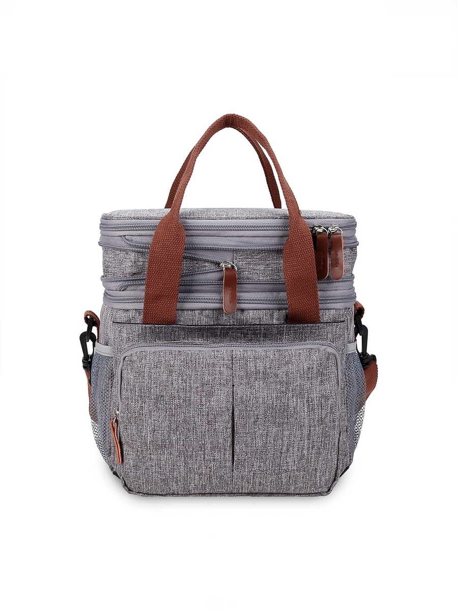 Insulated Lunch/Bottle Bag - Grey