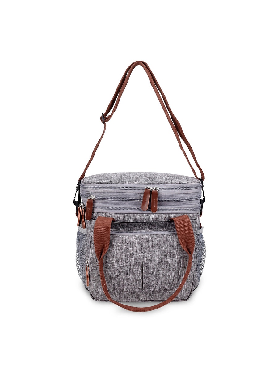 Insulated Lunch/Bottle Bag - Grey
