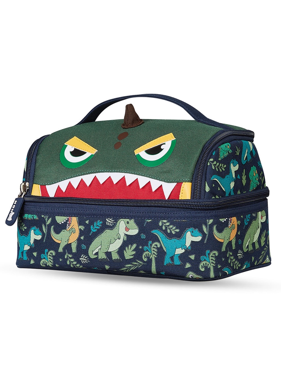 Kids Insulated Lunch Bag Dino - Green