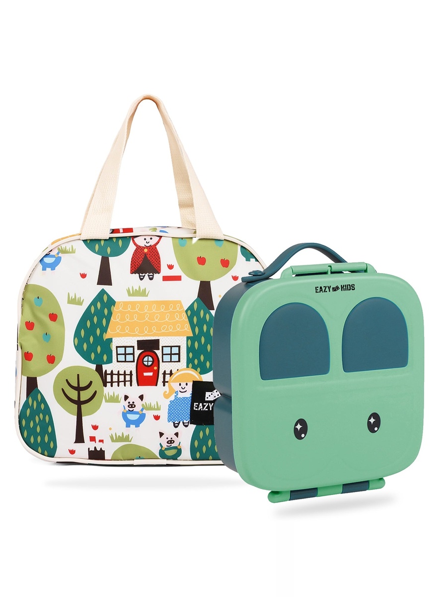 Bento Box with Insulated Lunch Bag Combo - Green