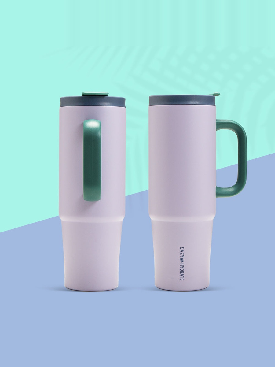 Insulated Travel Tumbler with Lunch Bag, 900ml White