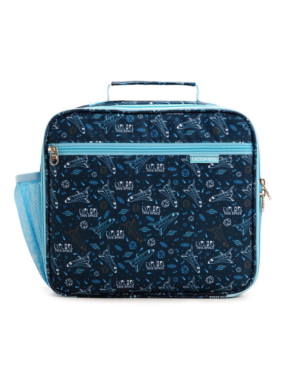 Jumbo Bento Lunch Box 360ml Steel Water Bottle, Spoon and Fork Set, and Insulated Lunch Bag - Aircraft Blue