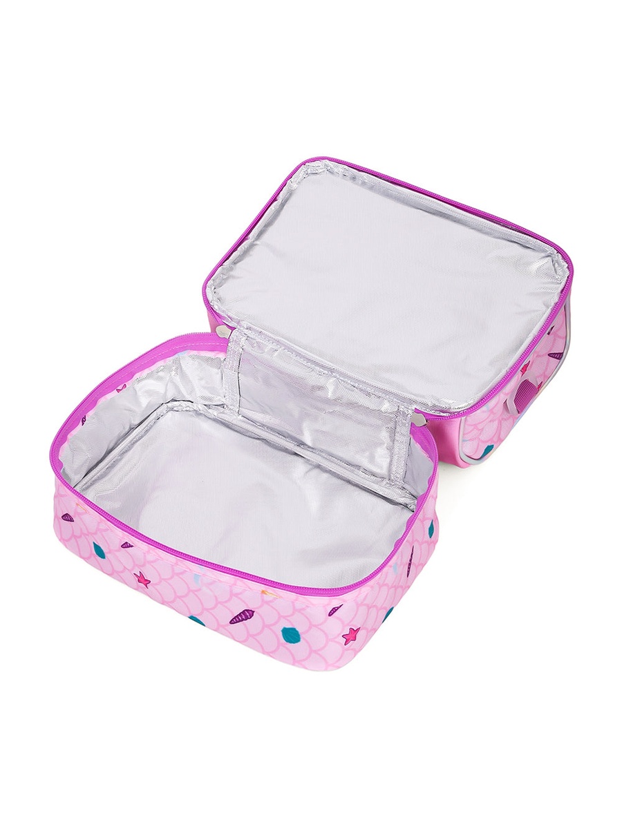 Dual Compartment Lunch Bag, Mermaid - Purple