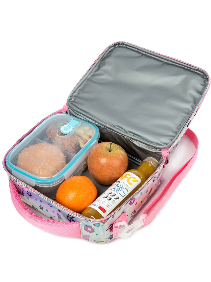 Bottle/Lunch Bag - Unicorn Chrome Pink