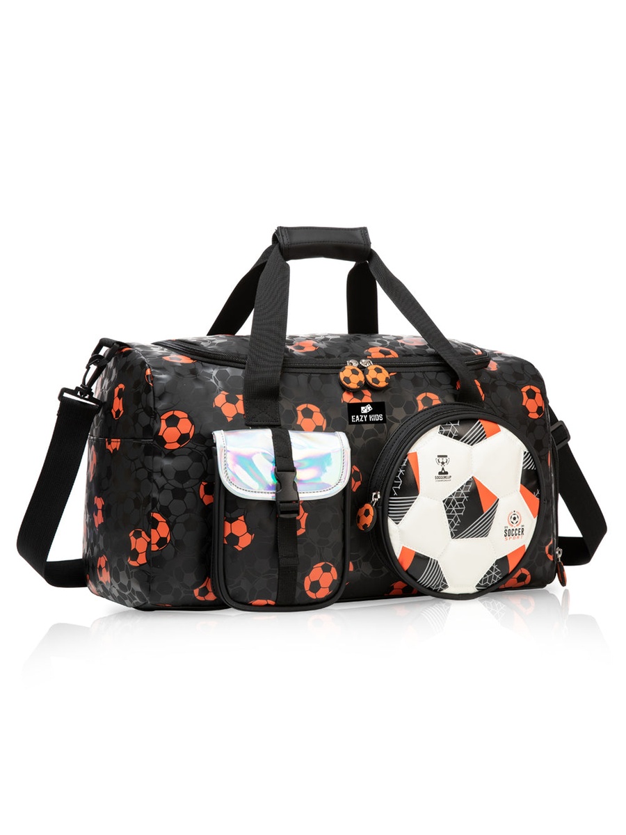 Football Duffle Bag - Black, 30L