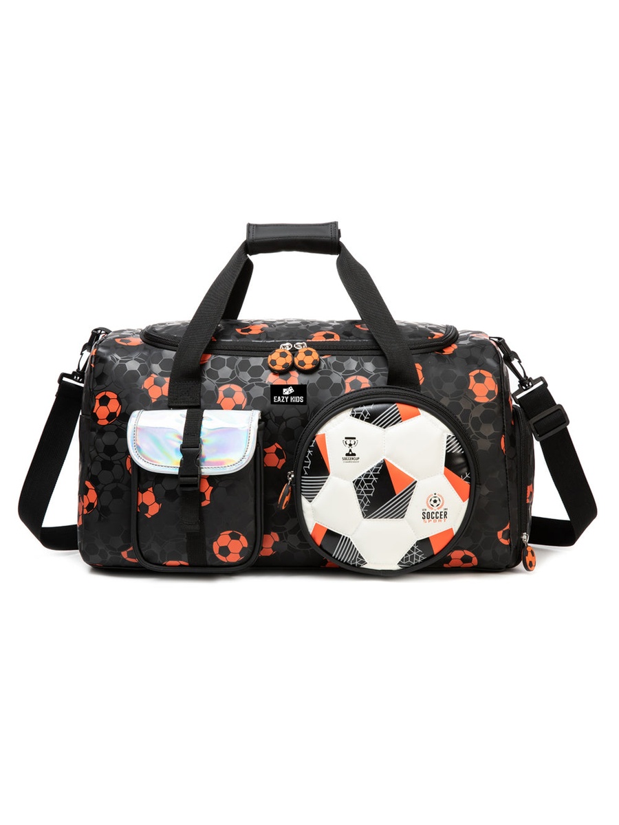 Football Duffle Bag - Black, 30L